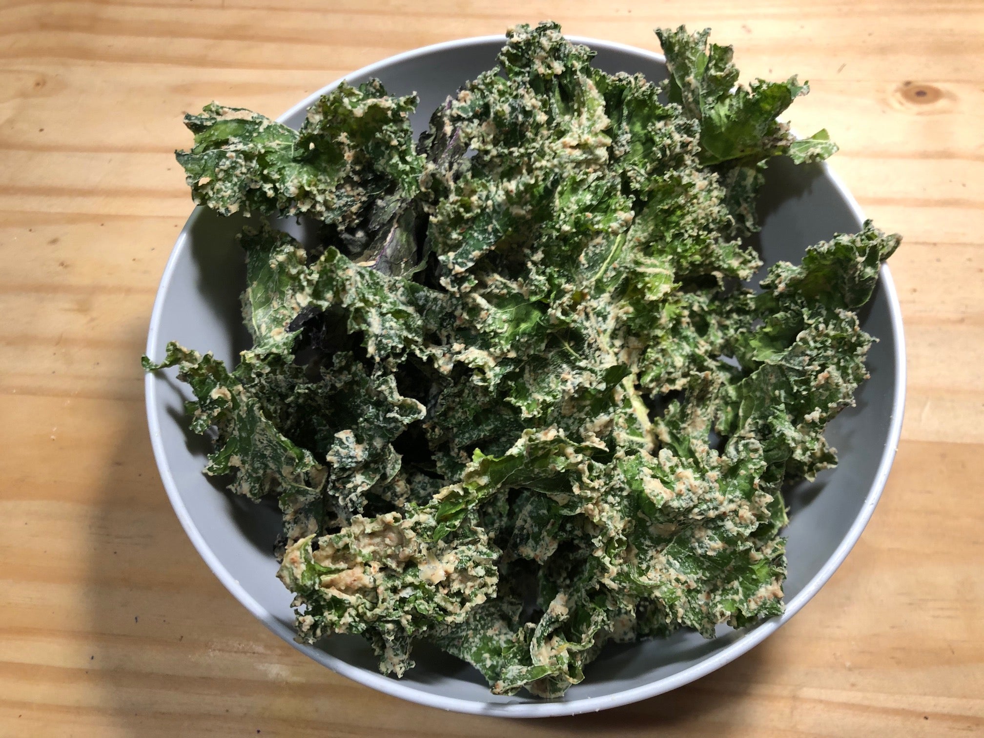 Curly Kale Chips.  The perfect snack to share or to keep to yourself.